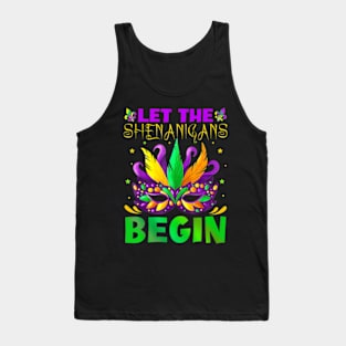 Let The Shenanigans Begin Mardi Gras Kids Men Women Tank Top